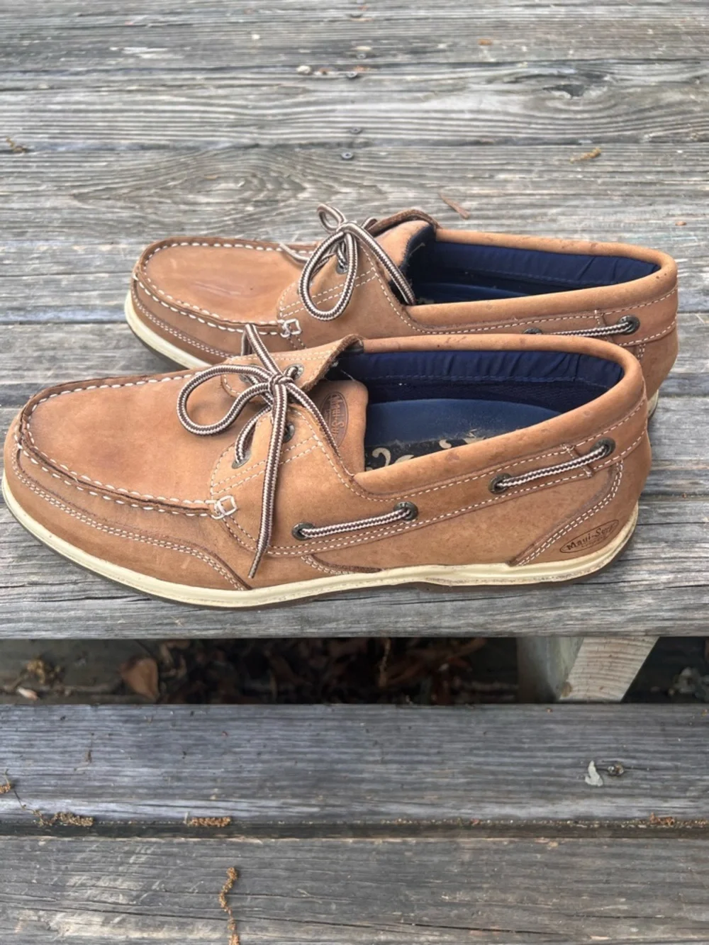 Maui surf Men’s Tan Boat Shoes